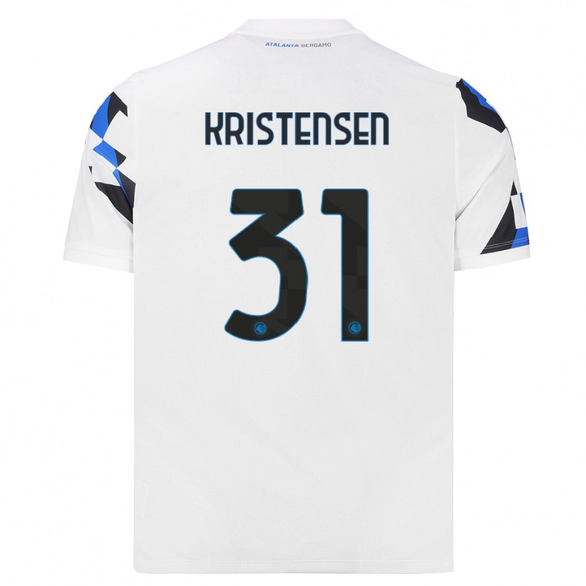 Danxen Mann Thomas Kristensen #31 Hvit Rød Blå Bortetrøye Drakt Trøye 2026/27 Skjorter T-Skjorte