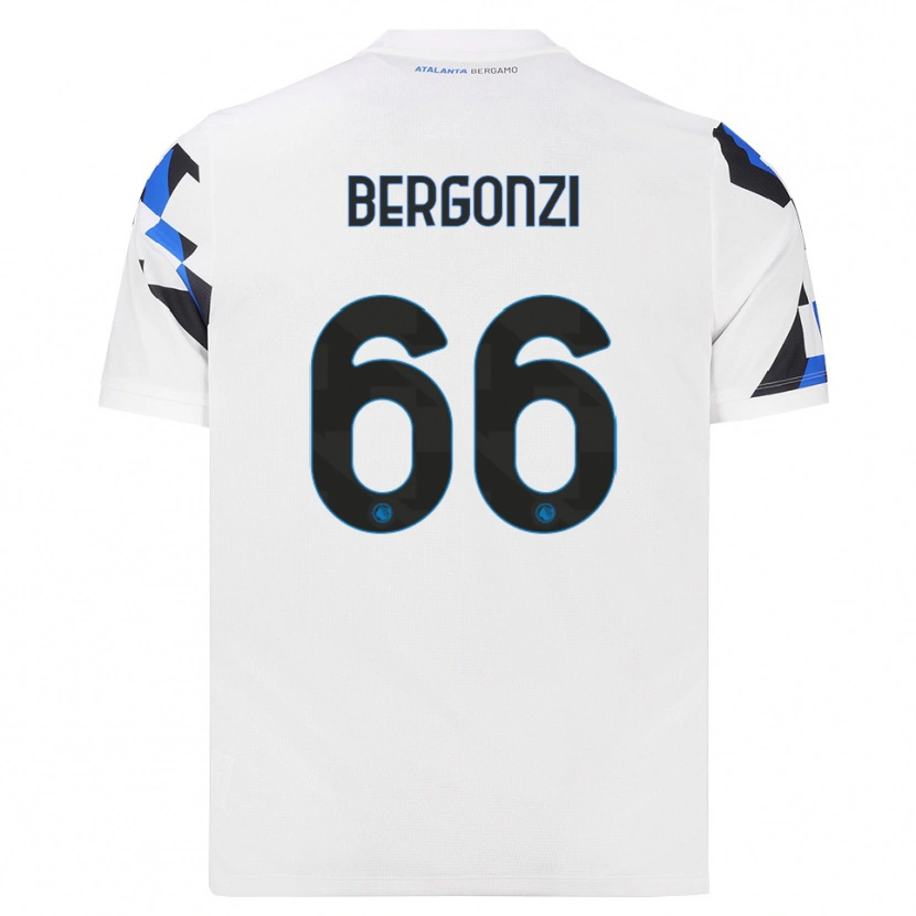 Danxen Mann Federico Bergonzi #66 Hvit Rød Blå Bortetrøye Drakt Trøye 2026/27 Skjorter T-Skjorte