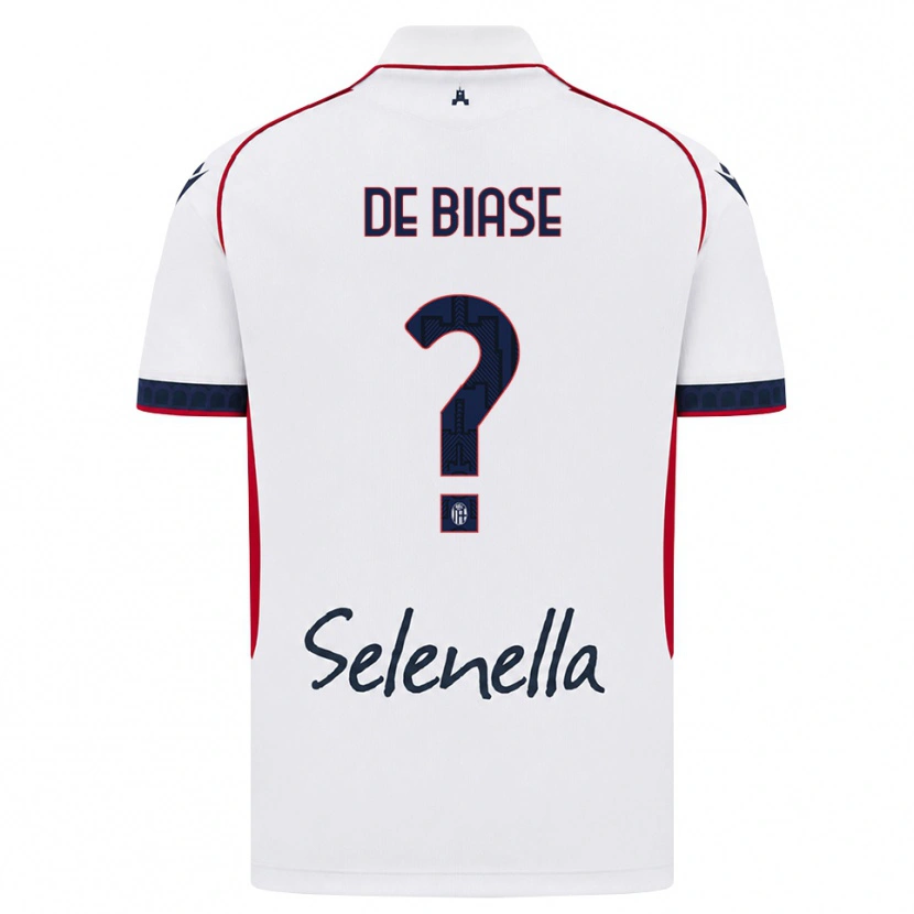 Danxen Mann Benedetta De Biase #0 Hvit Rød Kongeblå Bortetrøye Drakt Trøye 2026/27 Skjorter T-Skjorte