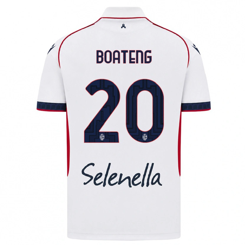 Danxen Mann Michael Boateng #20 Hvit Rød Kongeblå Bortetrøye Drakt Trøye 2026/27 Skjorter T-Skjorte