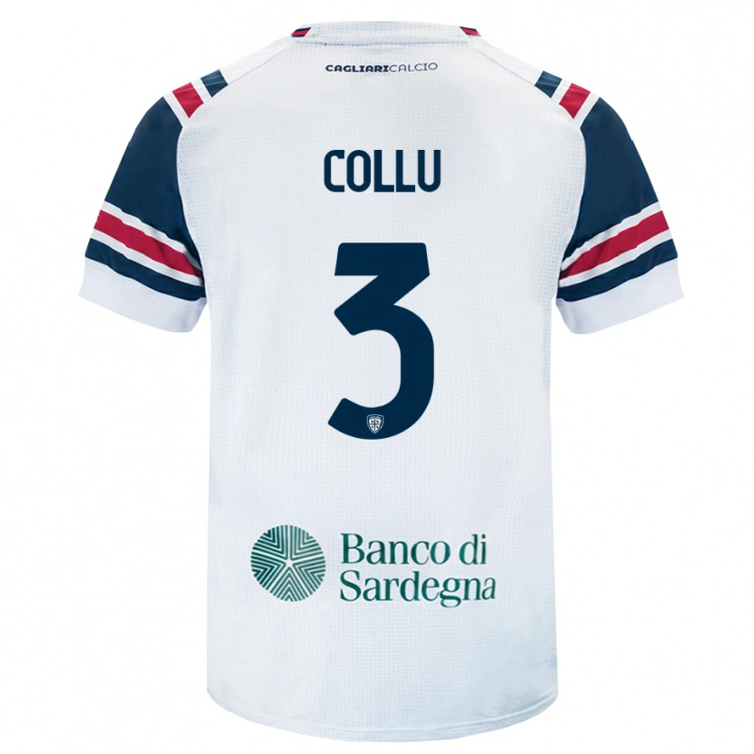Danxen Mann Davide Collu #3 Hvit Rød Grønn Bortetrøye Drakt Trøye 2026/27 Skjorter T-Skjorte