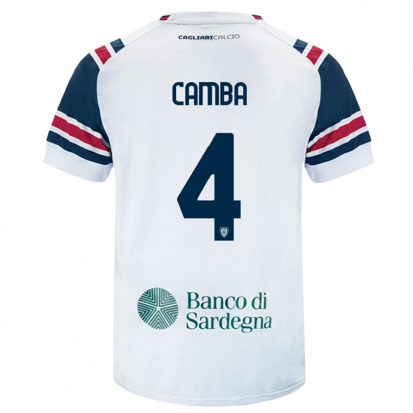 Danxen Mann Daniele Camba #4 Hvit Rød Grønn Bortetrøye Drakt Trøye 2026/27 Skjorter T-Skjorte