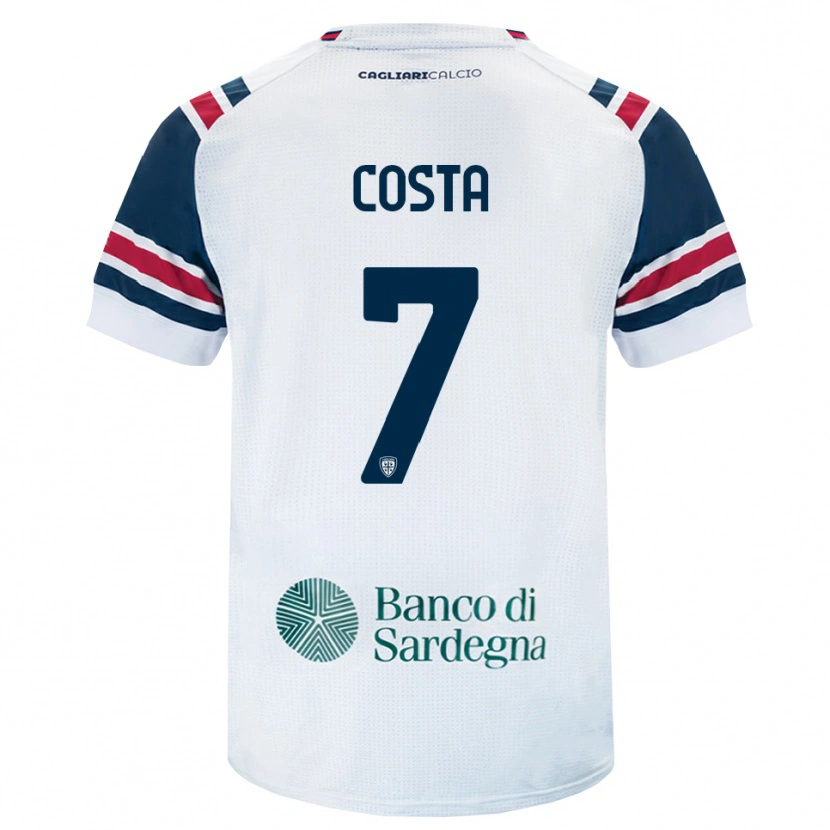 Danxen Mann Luca Costa #7 Hvit Rød Grønn Bortetrøye Drakt Trøye 2026/27 Skjorter T-Skjorte
