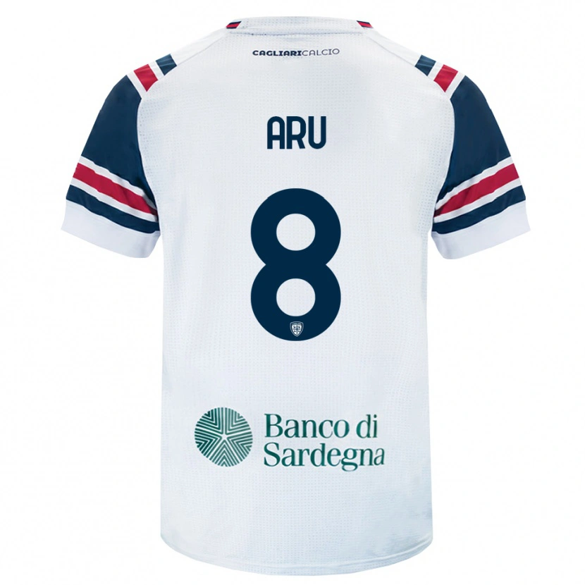 Danxen Mann Riccardo Aru #8 Hvit Rød Grønn Bortetrøye Drakt Trøye 2026/27 Skjorter T-Skjorte