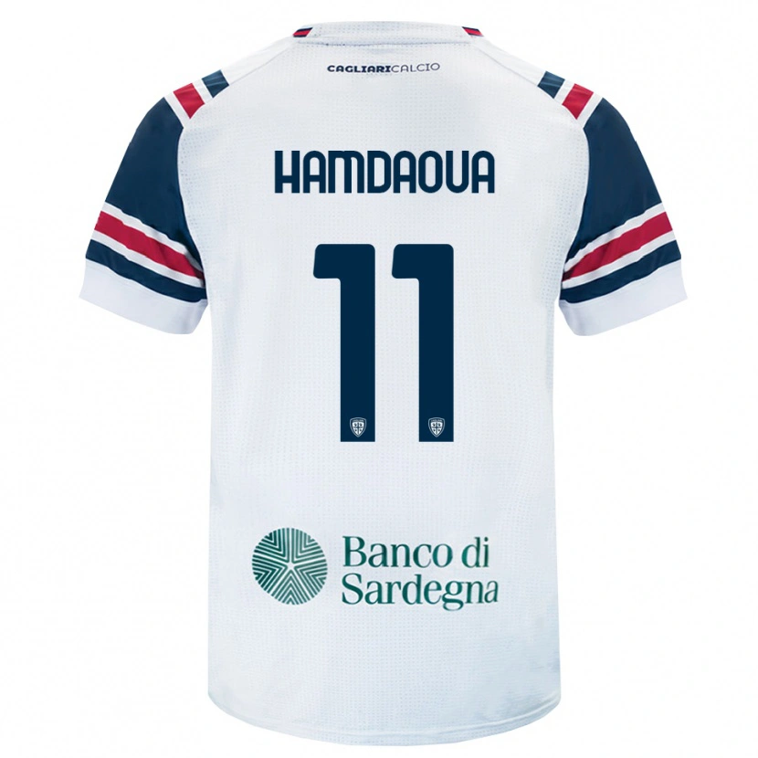 Danxen Mann Noham Hamdaoua #11 Hvit Rød Grønn Bortetrøye Drakt Trøye 2026/27 Skjorter T-Skjorte