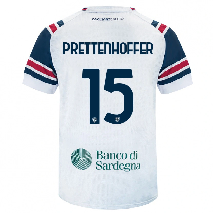 Danxen Mann Márton Prettenhoffer #15 Hvit Rød Grønn Bortetrøye Drakt Trøye 2026/27 Skjorter T-Skjorte