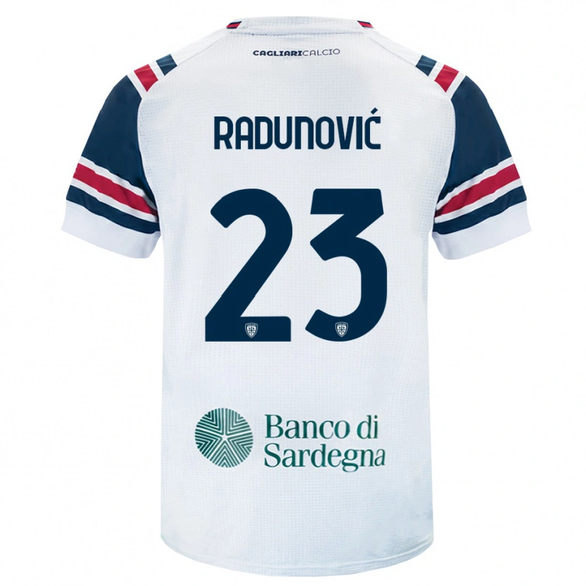 Danxen Mann Boris Radunović #23 Hvit Rød Grønn Bortetrøye Drakt Trøye 2026/27 Skjorter T-Skjorte