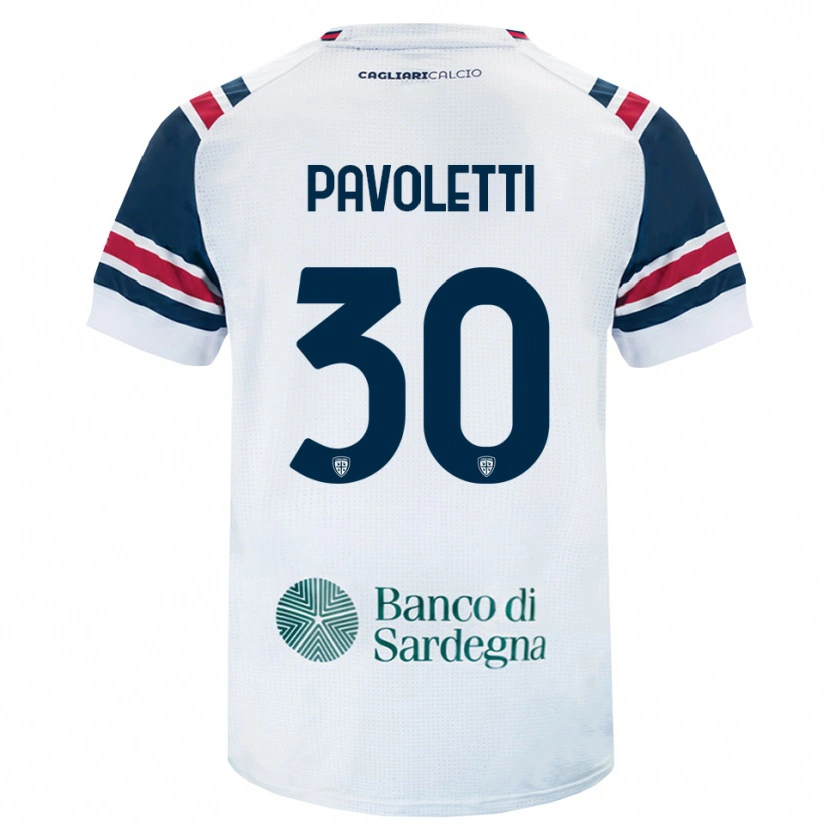 Danxen Mann Leonardo Pavoletti #30 Hvit Rød Grønn Bortetrøye Drakt Trøye 2026/27 Skjorter T-Skjorte