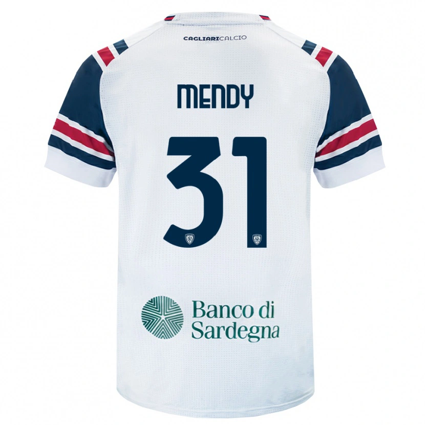 Danxen Mann Paul Mendy #31 Hvit Rød Grønn Bortetrøye Drakt Trøye 2026/27 Skjorter T-Skjorte