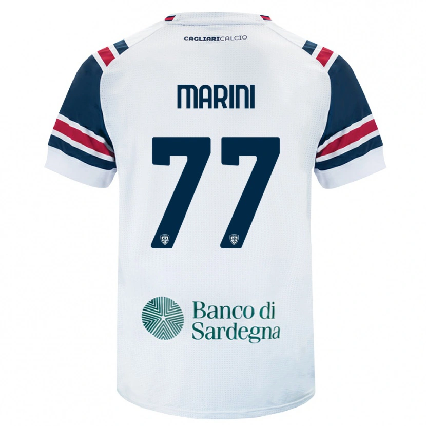 Danxen Mann Matteo Marini #77 Hvit Rød Grønn Bortetrøye Drakt Trøye 2026/27 Skjorter T-Skjorte