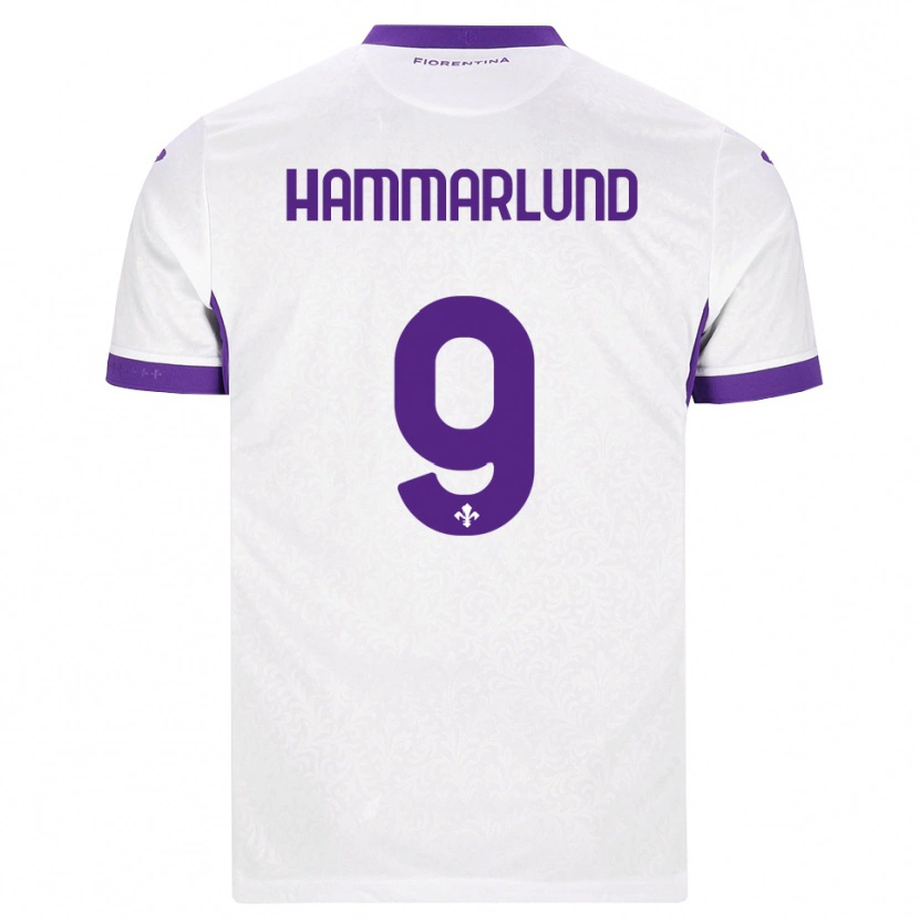 Danxen Mann Pauline Hammarlund #9 Hvit Lilla Bortetrøye Drakt Trøye 2026/27 Skjorter T-Skjorte