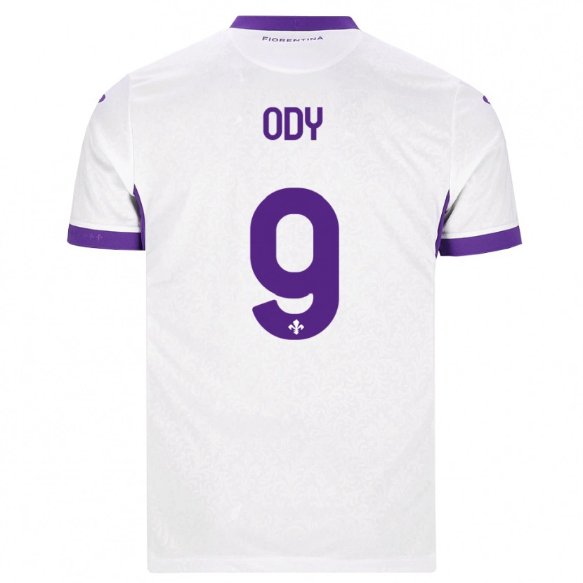 Danxen Mann Edwin Ody #9 Hvit Lilla Bortetrøye Drakt Trøye 2026/27 Skjorter T-Skjorte