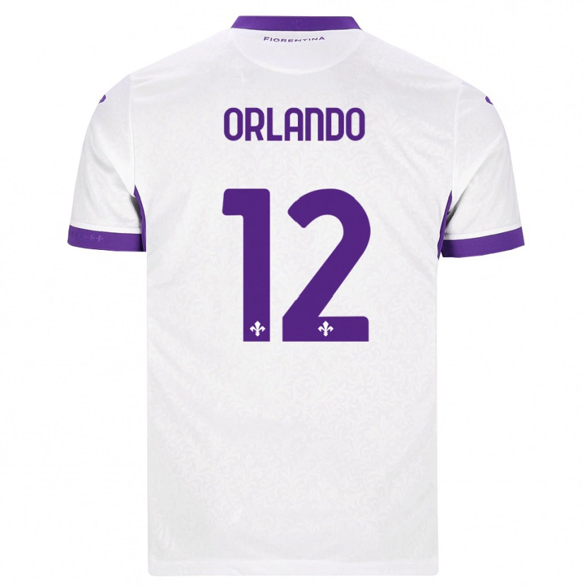 Danxen Mann Giulio Orlando #12 Hvit Lilla Bortetrøye Drakt Trøye 2026/27 Skjorter T-Skjorte