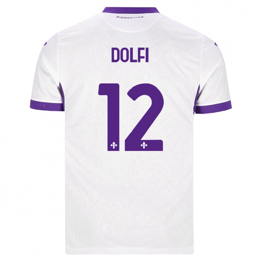 Danxen Mann Brando Dolfi #12 Hvit Lilla Bortetrøye Drakt Trøye 2026/27 Skjorter T-Skjorte