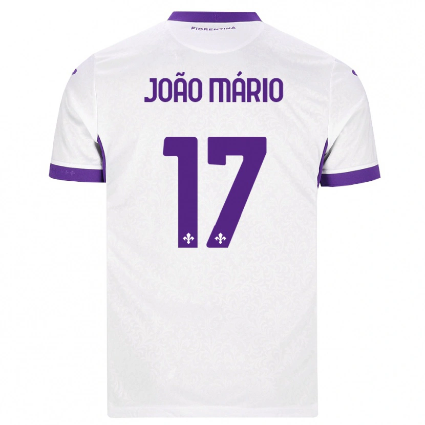 Danxen Mann João Mário #17 Hvit Lilla Bortetrøye Drakt Trøye 2026/27 Skjorter T-Skjorte