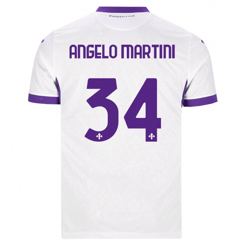 Danxen Mann Angelo Martini #34 Hvit Lilla Bortetrøye Drakt Trøye 2026/27 Skjorter T-Skjorte