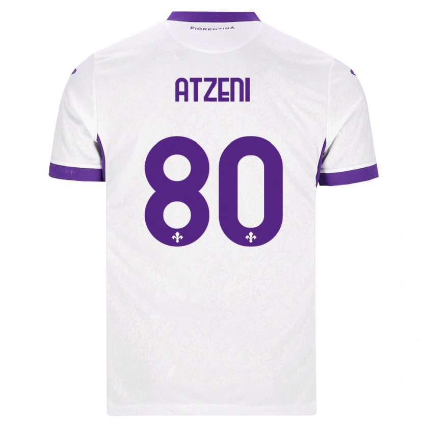 Danxen Mann Davide Atzeni #80 Hvit Lilla Bortetrøye Drakt Trøye 2026/27 Skjorter T-Skjorte