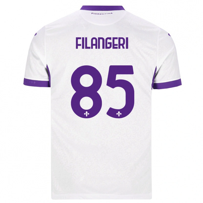 Danxen Mann Maria Luisa Filangeri #85 Hvit Lilla Bortetrøye Drakt Trøye 2026/27 Skjorter T-Skjorte