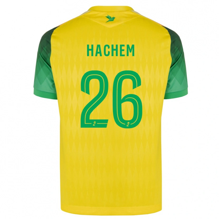 Danxen Mann Ryad Hachem #26 Gul Grønn Rød Hjemmetrøye Drakt Trøye 2026/27 Skjorter T-Skjorte