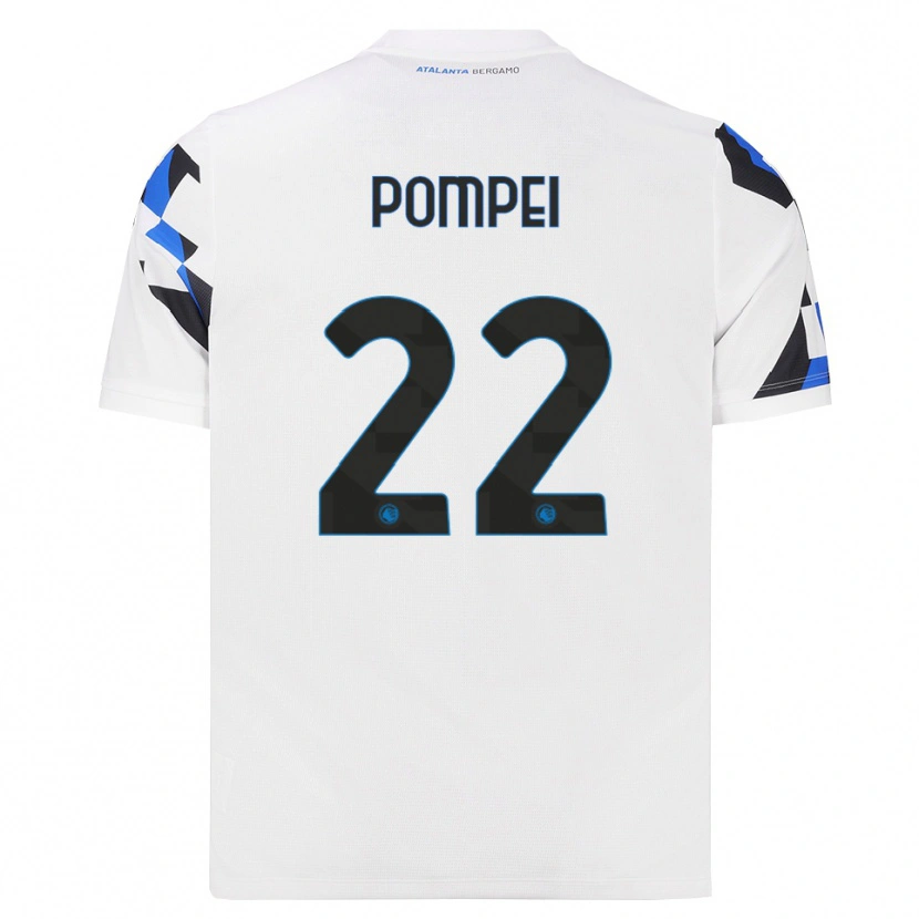 Danxen Mann Thomas Pompei #22 Hvit Rød Blå Bortetrøye Drakt Trøye 2026/27 Skjorter T-Skjorte