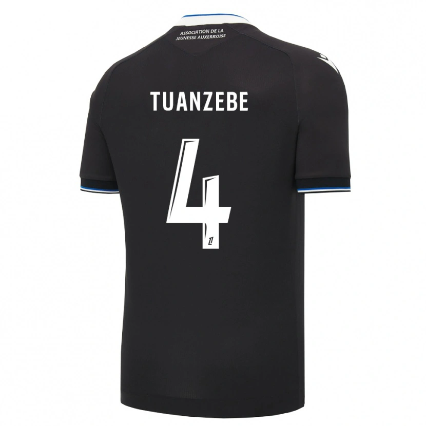 Danxen Dame Axel Tuanzebe #4 Svart Blå Hvit Bortetrøye Drakt Trøye 2026/27 Skjorter T-Skjorte