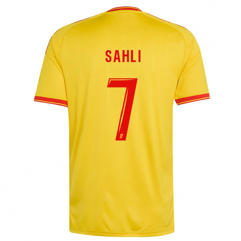 Danxen Dame Wael Sahli #7 Gull Oransje Rød Hjemmetrøye Drakt Trøye 2026/27 Skjorter T-Skjorte