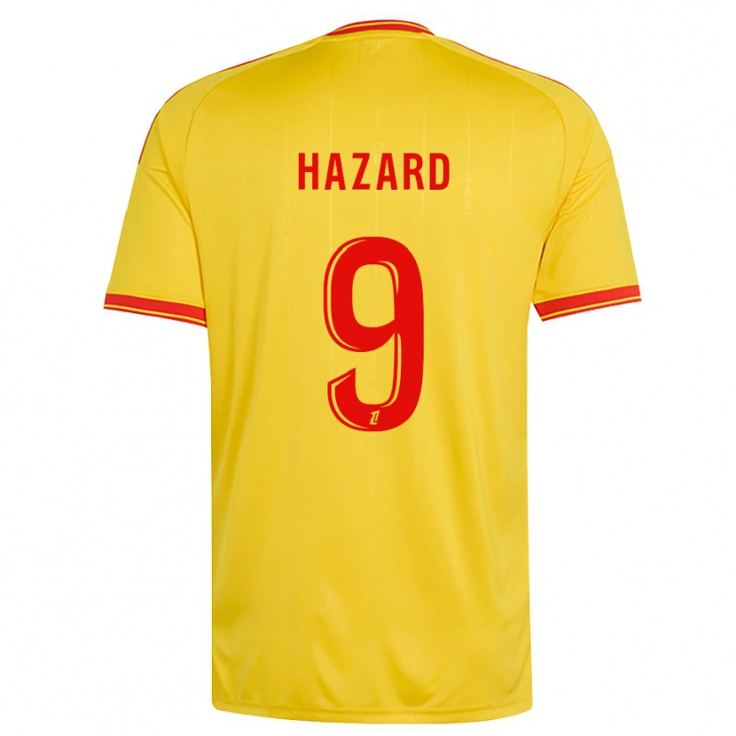 Danxen Dame Thorgan Hazard #9 Gull Oransje Rød Hjemmetrøye Drakt Trøye 2026/27 Skjorter T-Skjorte