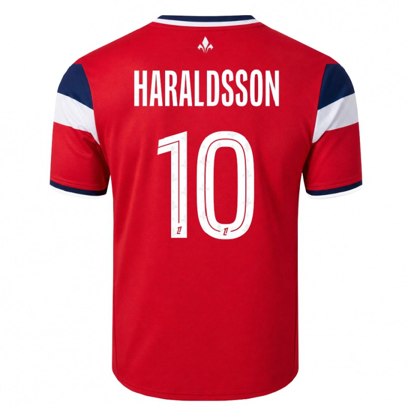 Danxen Dame Hákon Arnar Haraldsson #10 Rød Hvit Kongelig Blå Hjemmetrøye Drakt Trøye 2026/27 Skjorter T-Skjorte