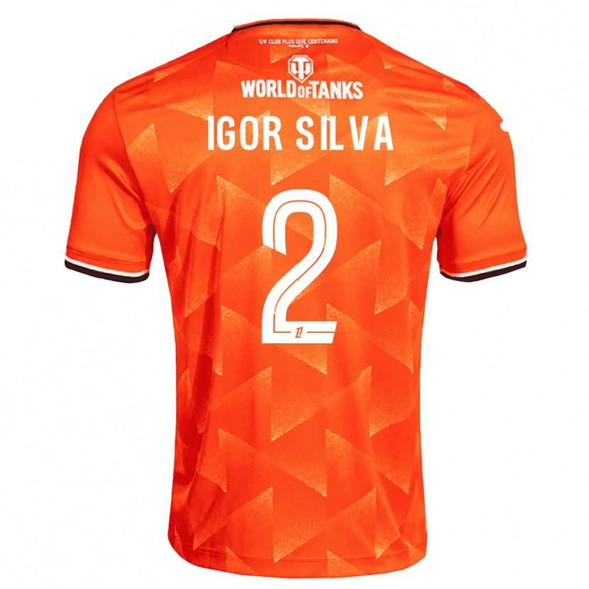 Danxen Dame Igor Silva #2 Oransje Hvit Svart Hjemmetrøye Drakt Trøye 2026/27 Skjorter T-Skjorte