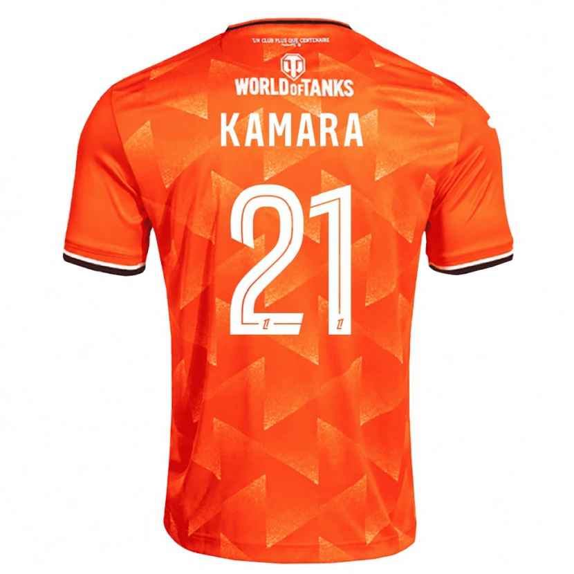 Danxen Dame Bingourou Kamara #21 Oransje Hvit Svart Hjemmetrøye Drakt Trøye 2026/27 Skjorter T-Skjorte