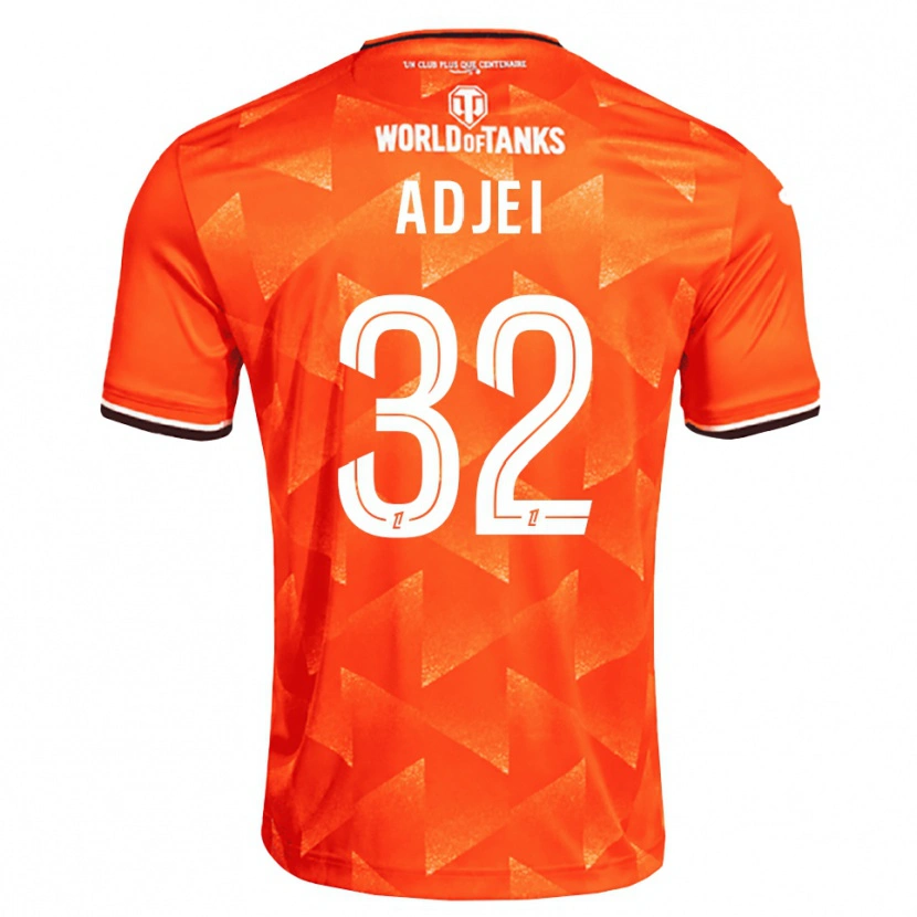 Danxen Dame Nathaniel Adjei #32 Oransje Hvit Svart Hjemmetrøye Drakt Trøye 2026/27 Skjorter T-Skjorte