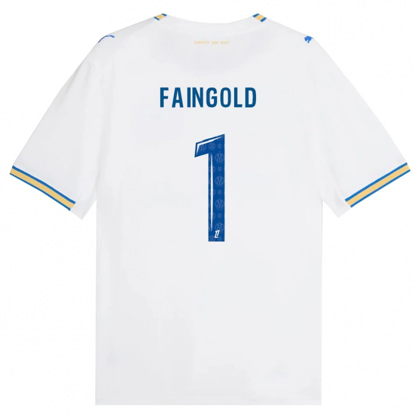 Danxen Dame Abbie Faingold #1 Dodgerblå Hvit Hjemmetrøye Drakt Trøye 2026/27 Skjorter T-Skjorte