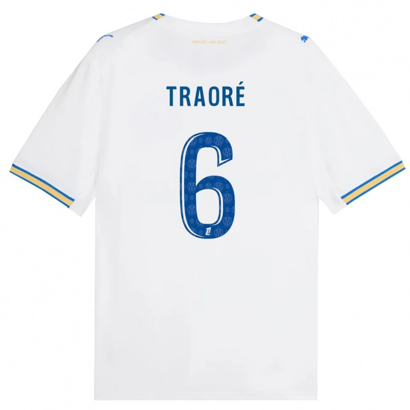 Danxen Dame Soumaïla Traoré #6 Dodgerblå Hvit Hjemmetrøye Drakt Trøye 2026/27 Skjorter T-Skjorte