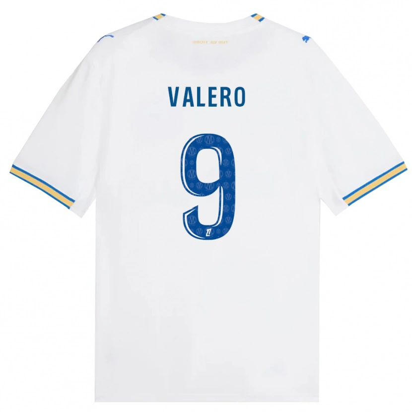 Danxen Dame Antoine Valero #9 Dodgerblå Hvit Hjemmetrøye Drakt Trøye 2026/27 Skjorter T-Skjorte