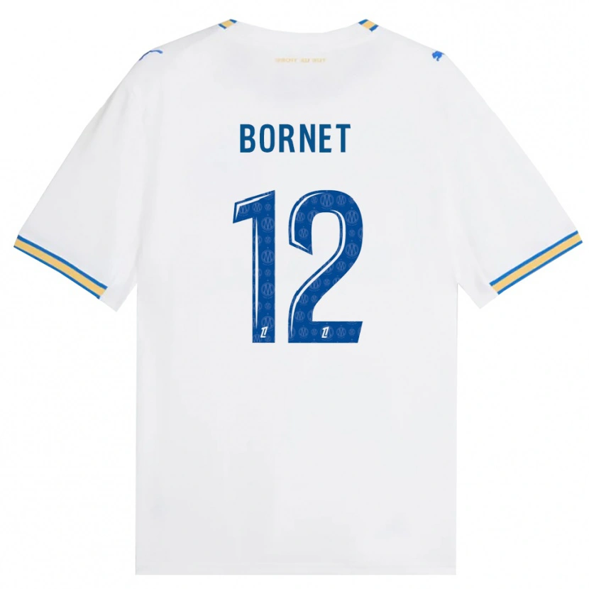 Danxen Dame Camille Bornet #12 Dodgerblå Hvit Hjemmetrøye Drakt Trøye 2026/27 Skjorter T-Skjorte