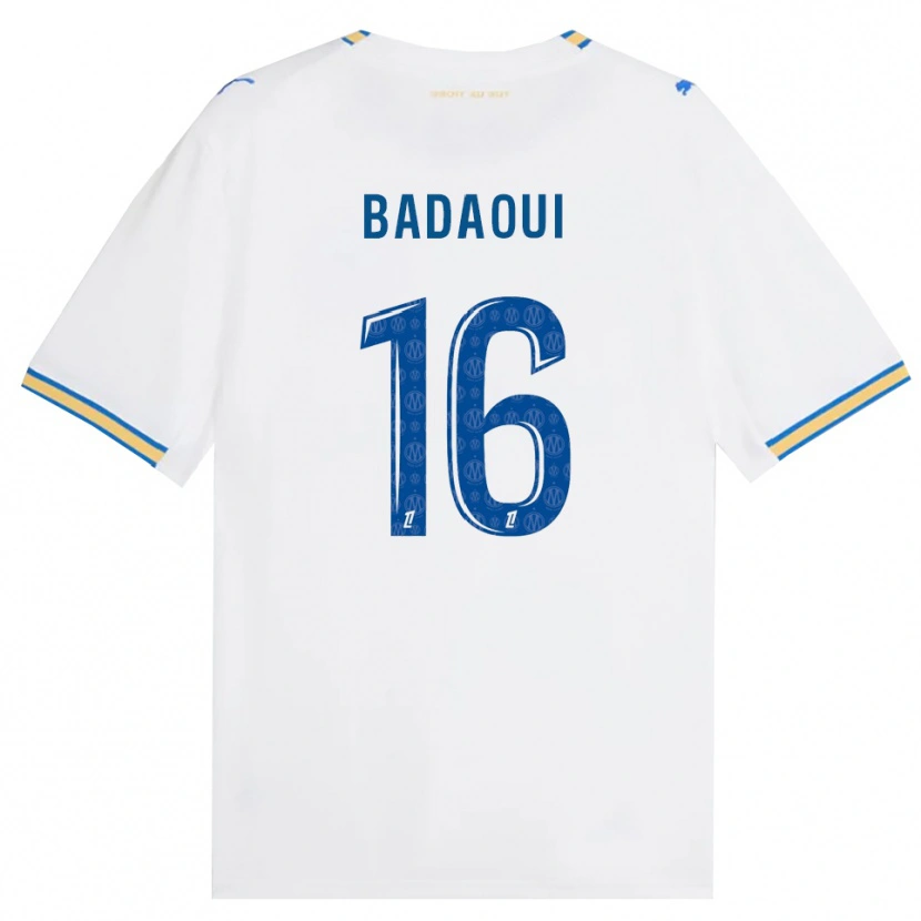 Danxen Dame Yassine Badaoui #16 Dodgerblå Hvit Hjemmetrøye Drakt Trøye 2026/27 Skjorter T-Skjorte
