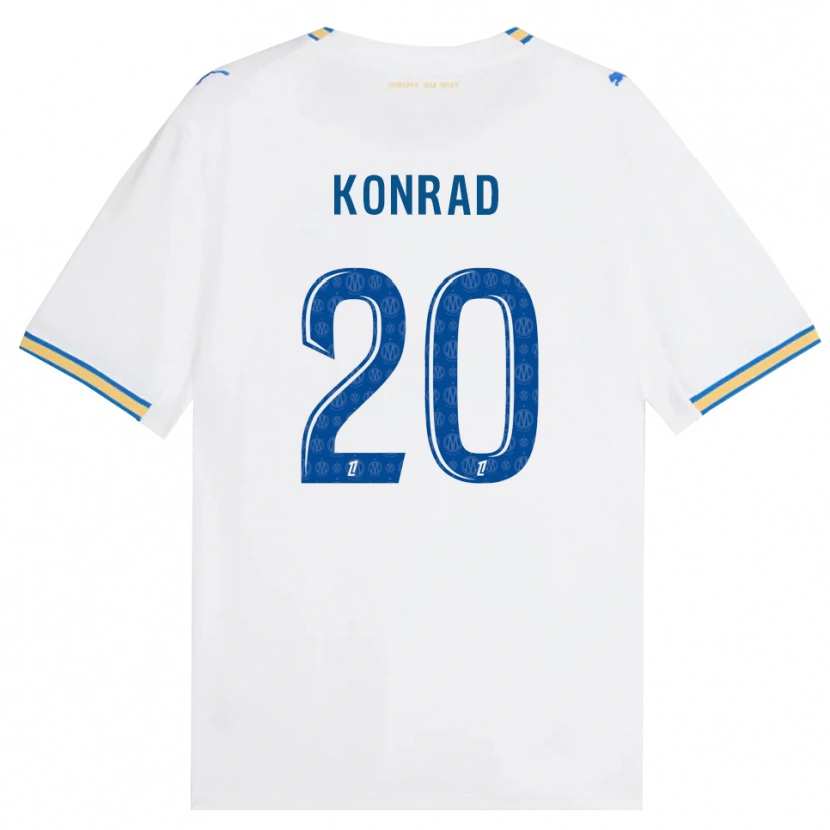 Danxen Dame Konrad De La Fuente #20 Dodgerblå Hvit Hjemmetrøye Drakt Trøye 2026/27 Skjorter T-Skjorte