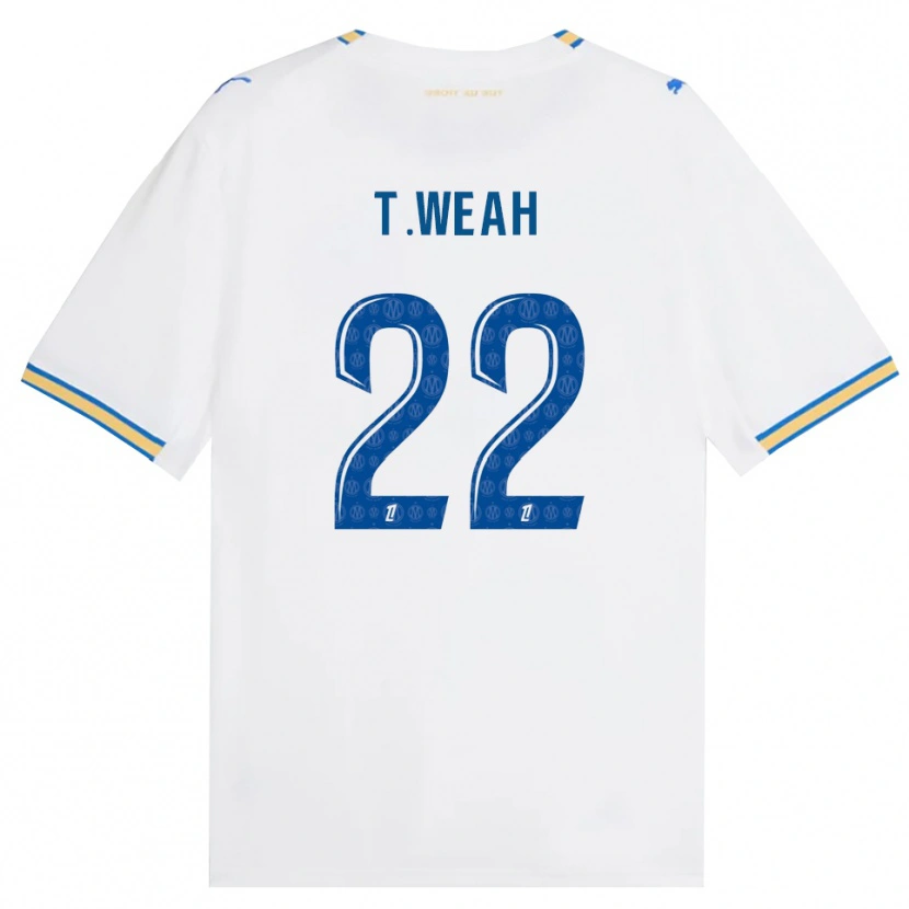 Danxen Dame Timothy Weah #22 Dodgerblå Hvit Hjemmetrøye Drakt Trøye 2026/27 Skjorter T-Skjorte