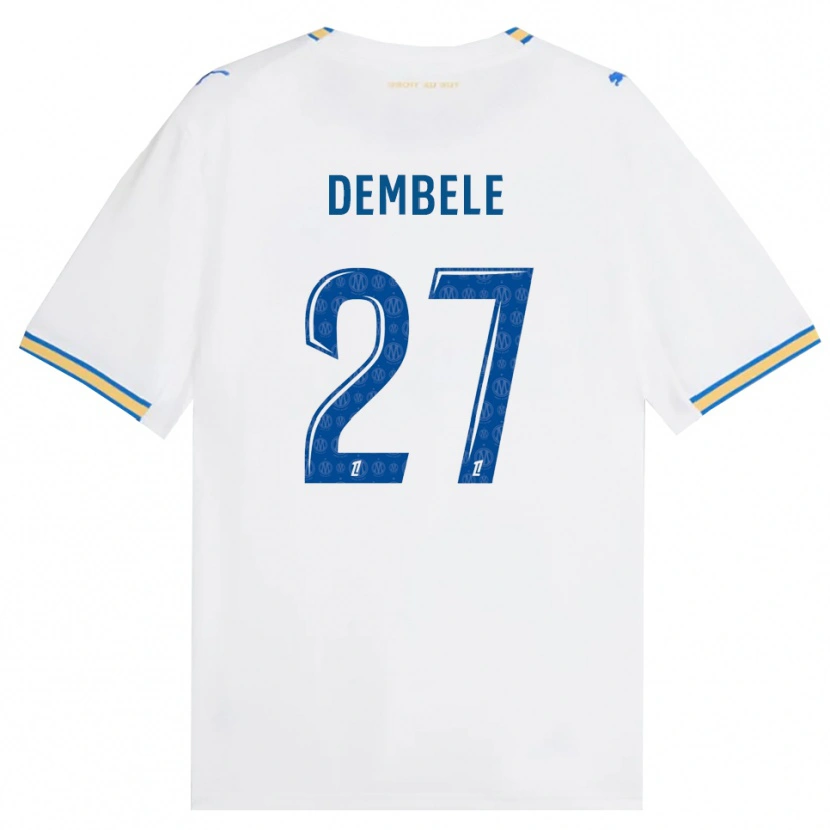 Danxen Dame Coumba Dembélé #27 Dodgerblå Hvit Hjemmetrøye Drakt Trøye 2026/27 Skjorter T-Skjorte