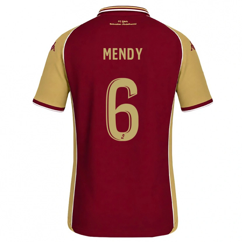 Danxen Dame Nampalys Mendy #6 Gyllenrød Mørk Rød Hjemmetrøye Drakt Trøye 2026/27 Skjorter T-Skjorte