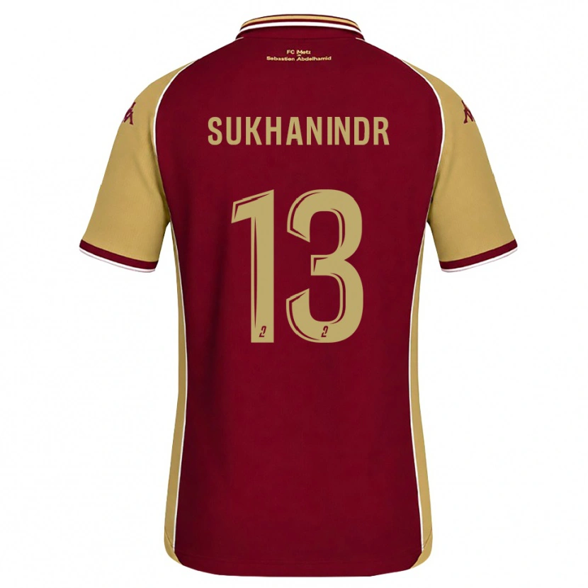 Danxen Dame Suparith Sukhanindr #13 Gyllenrød Mørk Rød Hjemmetrøye Drakt Trøye 2026/27 Skjorter T-Skjorte