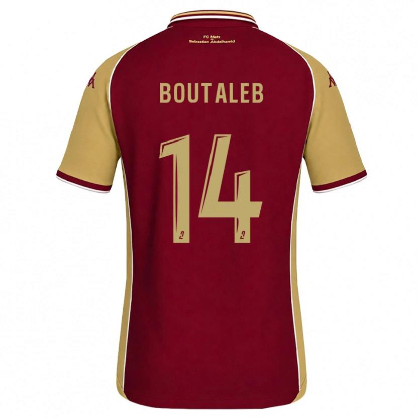 Danxen Dame Inès Boutaleb #14 Gyllenrød Mørk Rød Hjemmetrøye Drakt Trøye 2026/27 Skjorter T-Skjorte