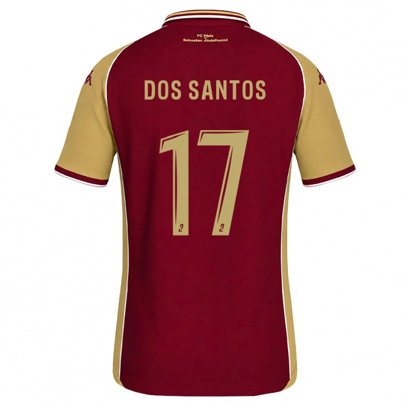 Danxen Dame Tahirys Dos Santos #17 Gyllenrød Mørk Rød Hjemmetrøye Drakt Trøye 2026/27 Skjorter T-Skjorte
