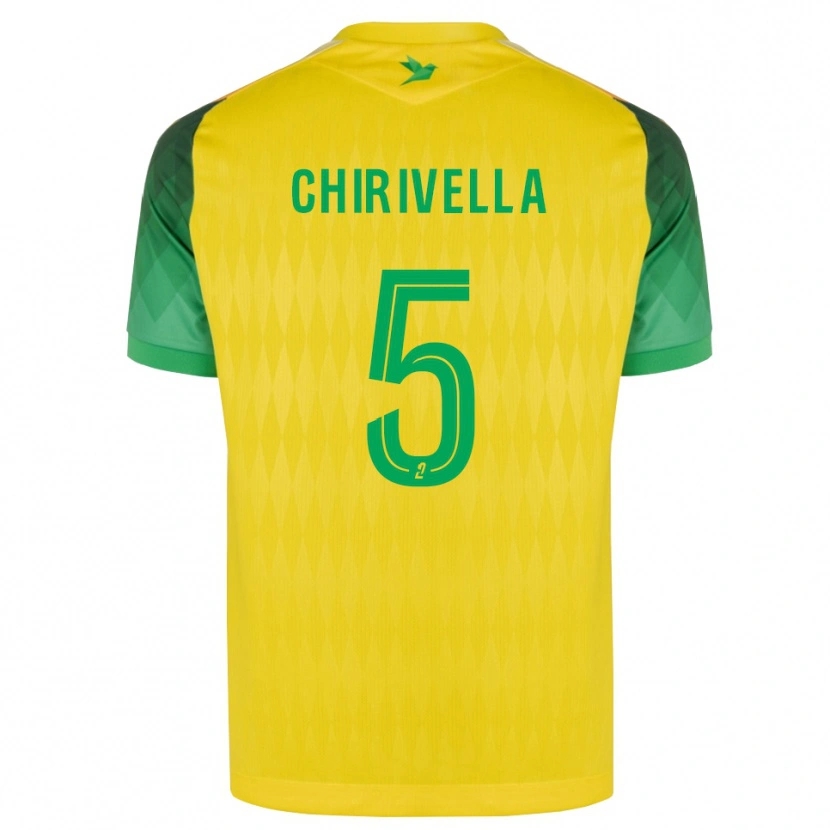 Danxen Dame Pedro Chirivella #5 Gul Grønn Rød Hjemmetrøye Drakt Trøye 2026/27 Skjorter T-Skjorte
