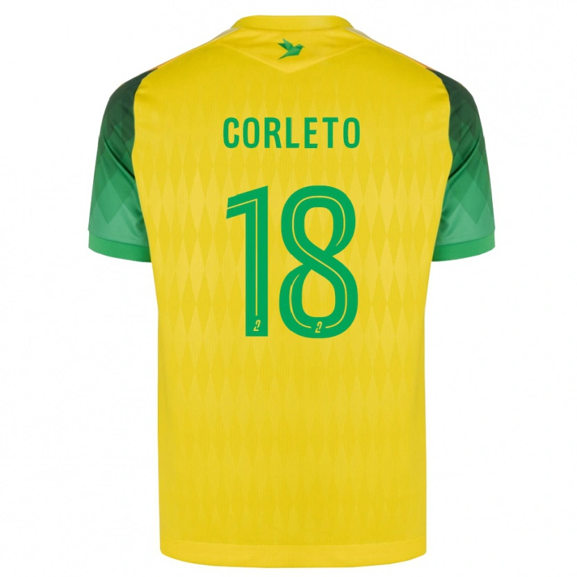 Danxen Dame Naël Corleto #18 Gul Grønn Rød Hjemmetrøye Drakt Trøye 2026/27 Skjorter T-Skjorte