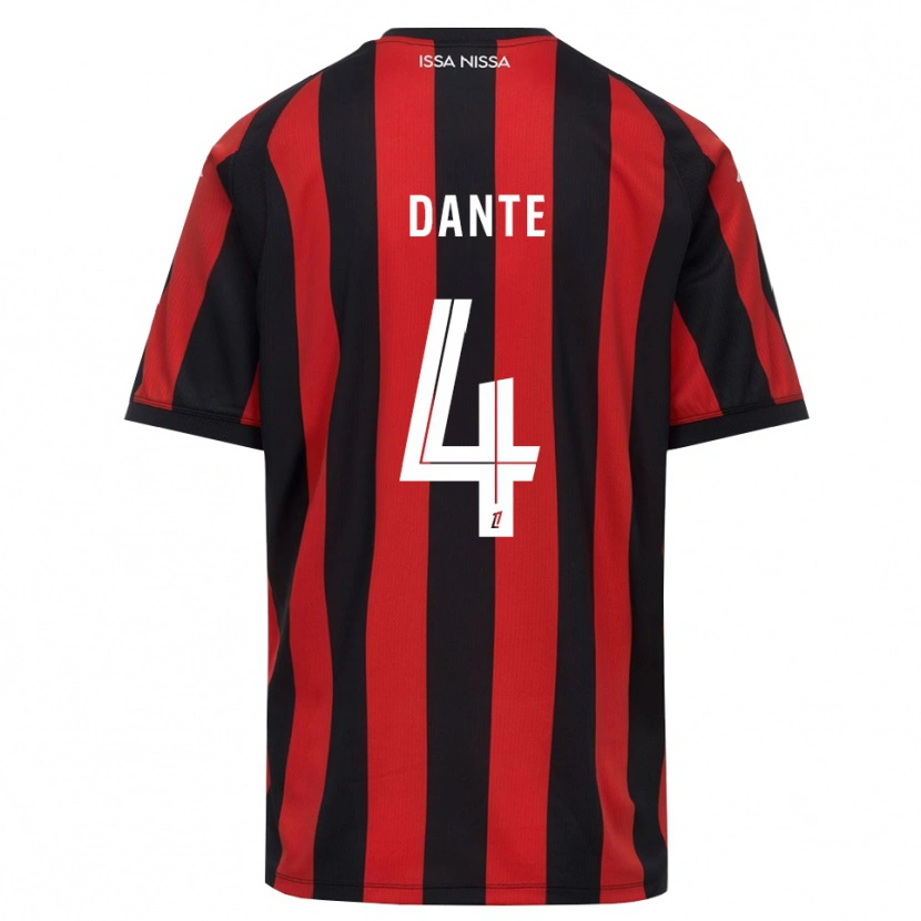 Danxen Dame Dante #4 Rød Svart Hvit Hjemmetrøye Drakt Trøye 2026/27 Skjorter T-Skjorte