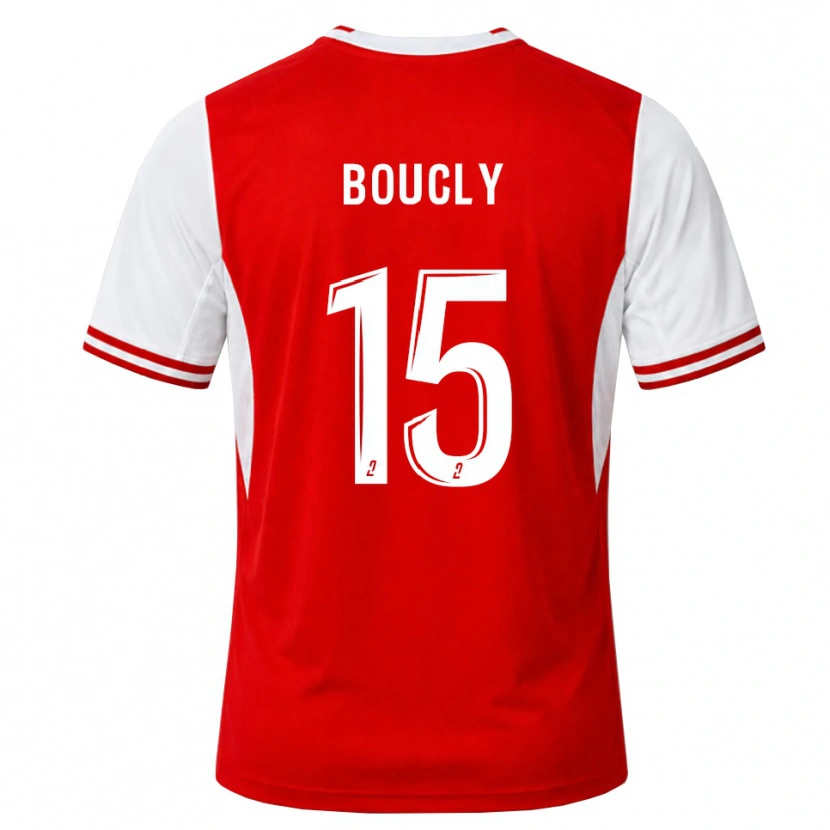 Danxen Dame Maïté Boucly #15 Rød Hvit Hjemmetrøye Drakt Trøye 2026/27 Skjorter T-Skjorte