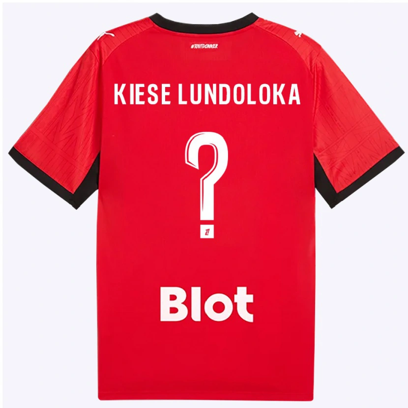 Danxen Dame Jeanslor Kiese Lundoloka #0 Rød Svart Hvit Hjemmetrøye Drakt Trøye 2026/27 Skjorter T-Skjorte