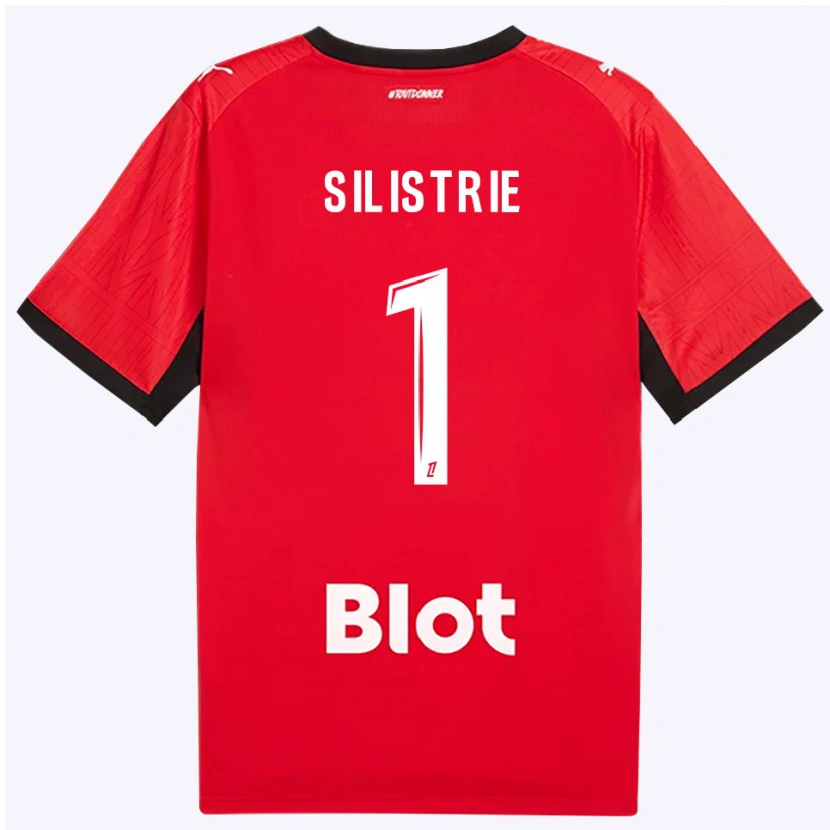 Danxen Dame Mathys Silistrie #1 Rød Svart Hvit Hjemmetrøye Drakt Trøye 2026/27 Skjorter T-Skjorte