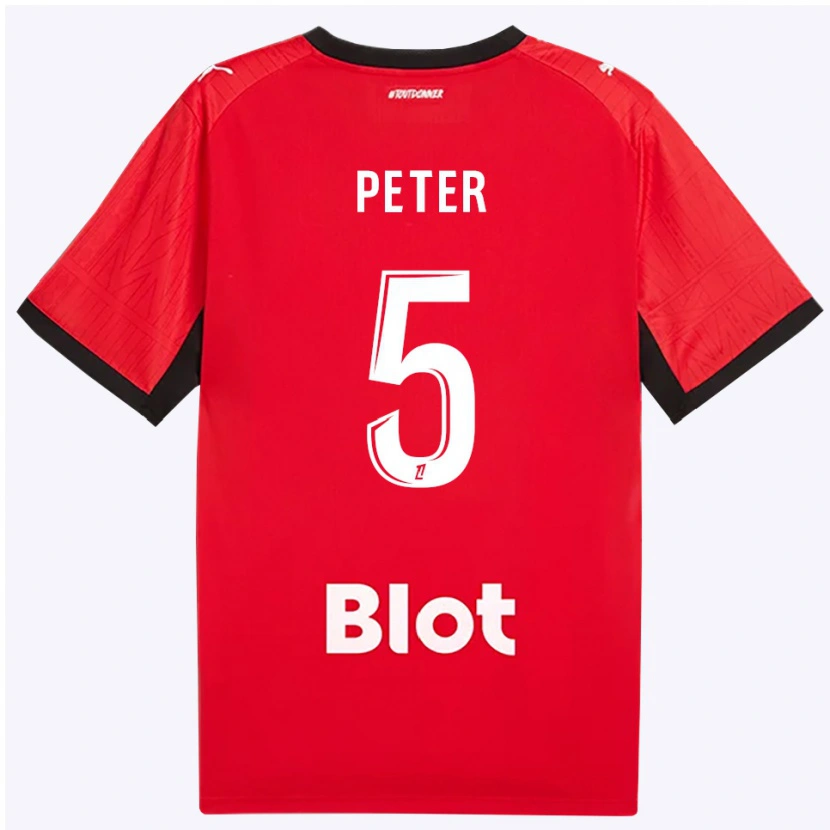 Danxen Dame Joseph Peter #5 Rød Svart Hvit Hjemmetrøye Drakt Trøye 2026/27 Skjorter T-Skjorte